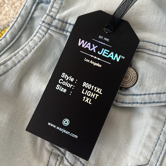 NWT Jean Vest. Sz 1XL - Picture 4 of 7